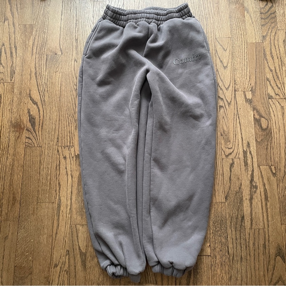 Comfrt Women’s Heavyweight Gray Athletic Jogger Gym Sweatpants